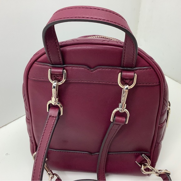 Kate Spade Natalia Mini Convertible Backpack Blackberry Preserves - Picture 7 of 14
